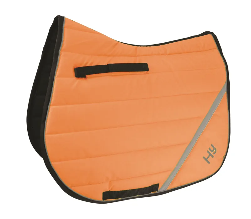 Hy Equestrian Reflector Comfort Pad - Orange